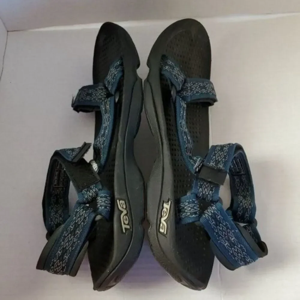 Teva Original Hiking Sandals Shoes Universal Water Sports Blue Men's MAN'S 13